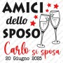Magliette Amici Sposo (3 pezzi)