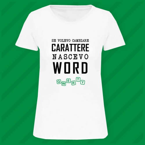 Maglietta Carattere Lady
