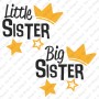 Coordinato Little Sister Big Sister Body e Maglietta Baby
