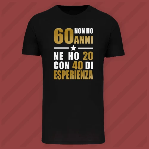 Maglietta 60 Anni di Esperienza Man