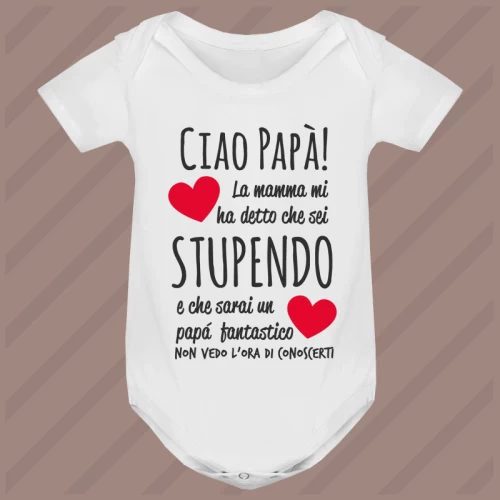 Body Papà Stupendo Manica Corta