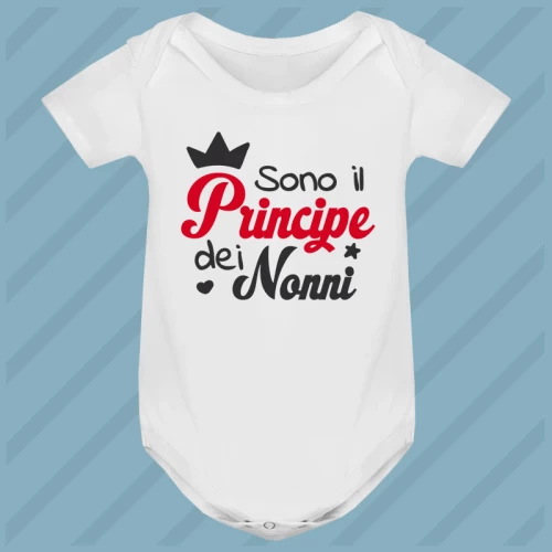 Body Principe dei Nonni Manica Corta