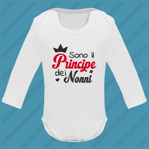 Body Principe dei Nonni Manica Lunga