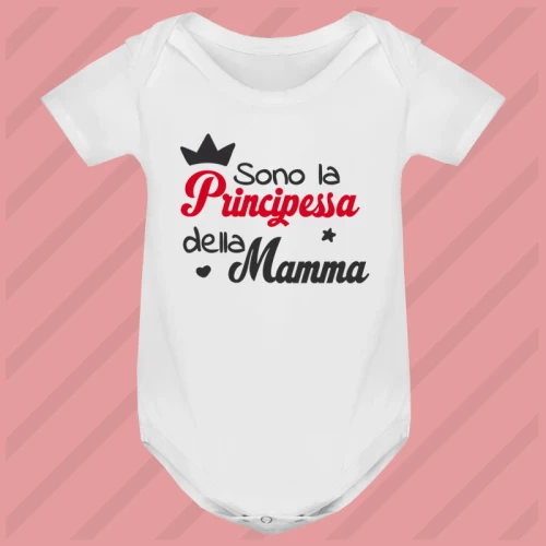 Body Principessa della Mamma Manica Corta