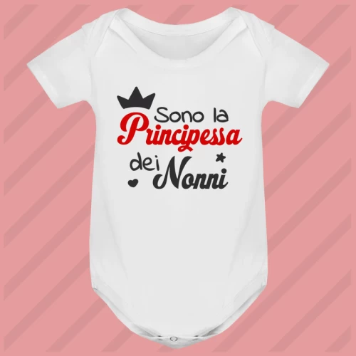 Body Principessa dei Nonni Manica Corta