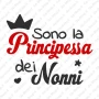 Maglietta Principessa dei Nonni Manica Lunga