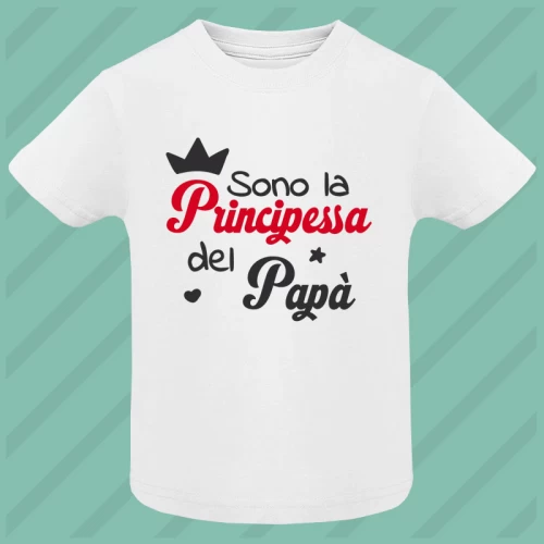 Maglietta Principessa del Papà Manica Corta