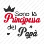 Maglietta Principessa del Papà Manica Corta