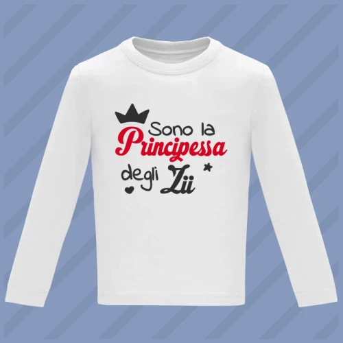 Maglietta Principessa degli Zii Manica Lunga