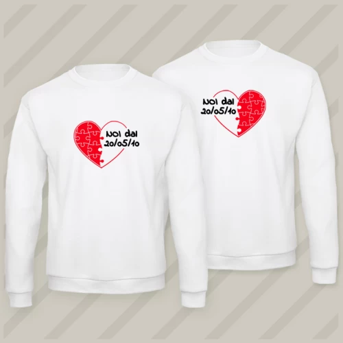 Felpe Coordinate Puzzle Love UU