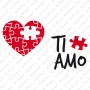Portachiavi Coordinati Puzzle Love