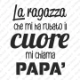 Sottobicchiere Legno Rubato Cuore Papà
