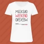 Maglietta Weekend Lady